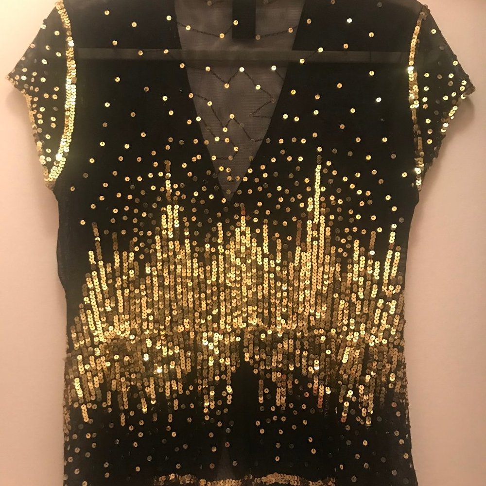 Ladies Nylon and Sequin Top